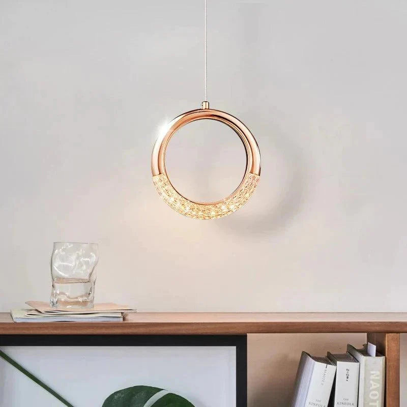 Luminaire Suspension finition argentée brillante – Référence : Samira2643- - Nexa Lights