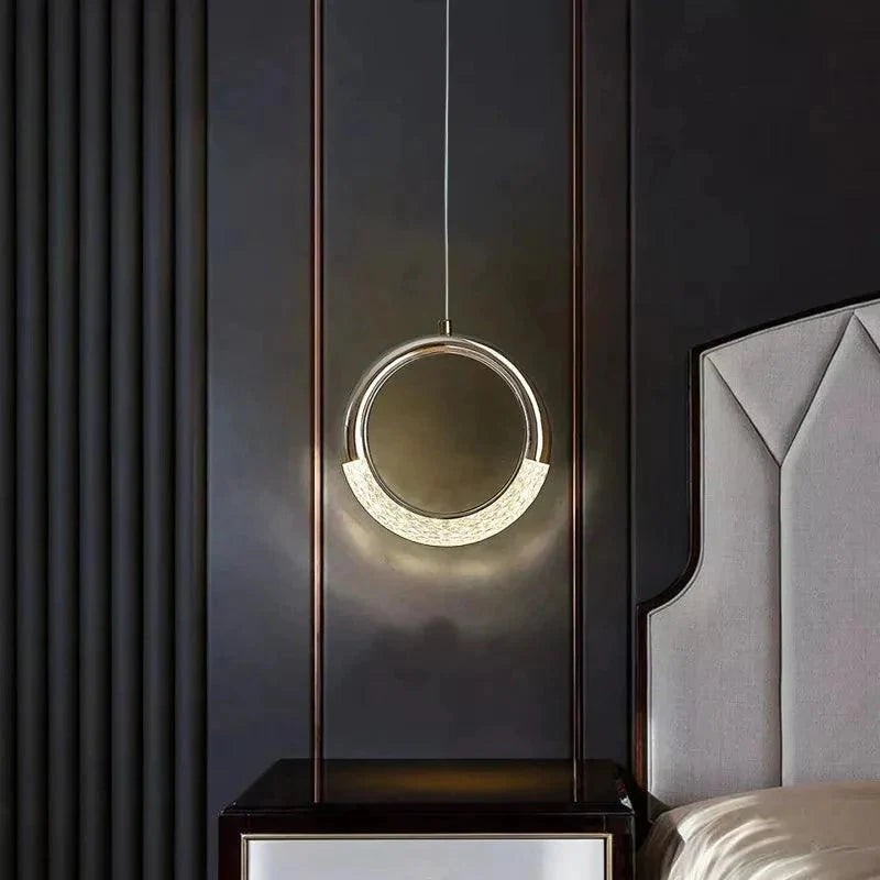 Luminaire Suspension finition argentée brillante – Référence : Samira2643- - Nexa Lights
