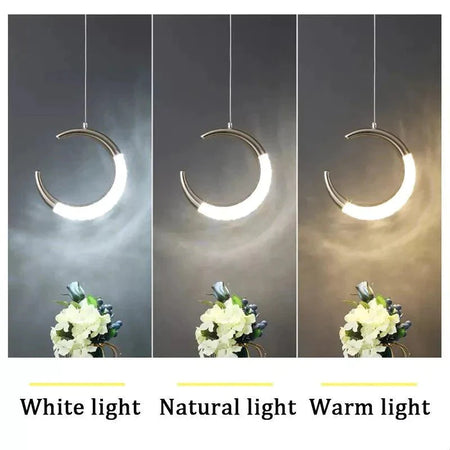 Luminaire Suspension finition argentée brillante – Référence : Samira2643- - Nexa Lights