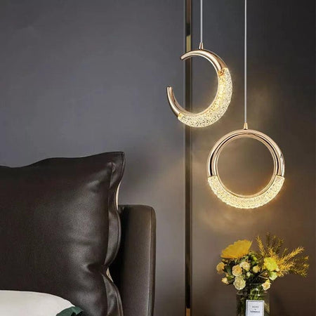 Luminaire Suspension finition argentée brillante – Référence : Samira2643- - Nexa Lights