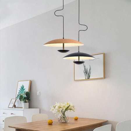 Luminaire Suspension finition bois et métal – Référence : Marvyn6245-Luminaire Suspendu - Nexa Lights