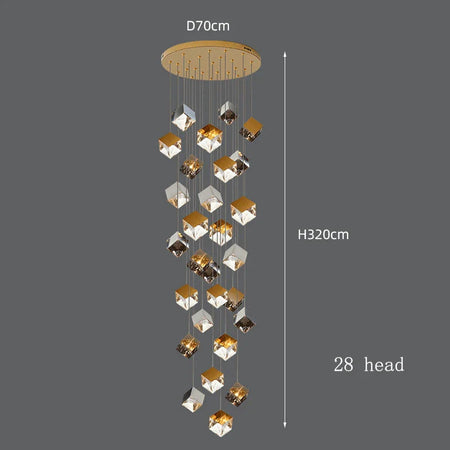 Luminaire Suspension finition brillante argentée – Référence : Marvyn6723- - Nexa Lights