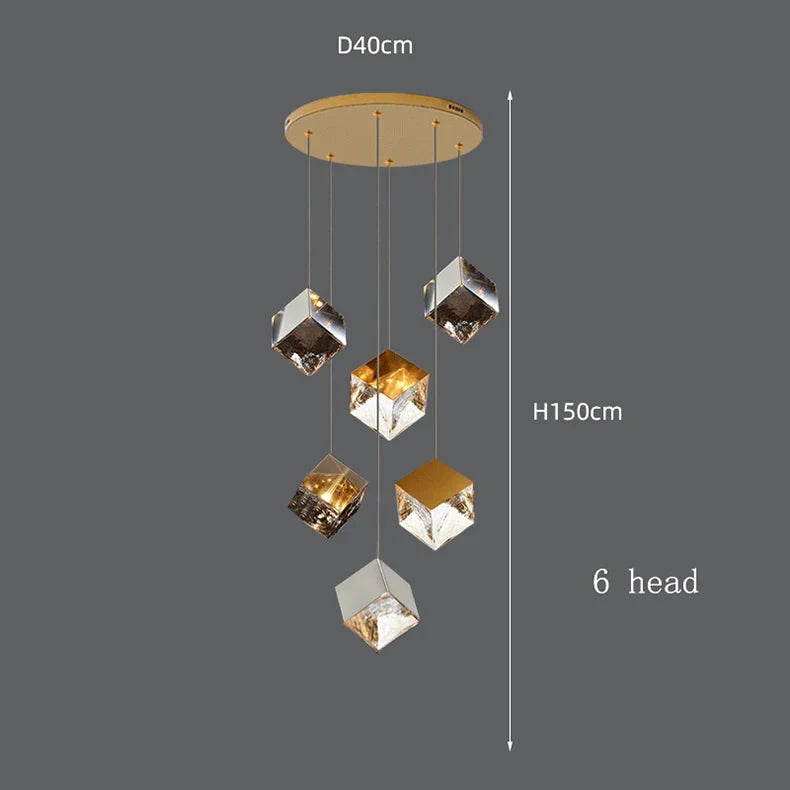 Luminaire Suspension finition brillante argentée – Référence : Marvyn6723- - Nexa Lights