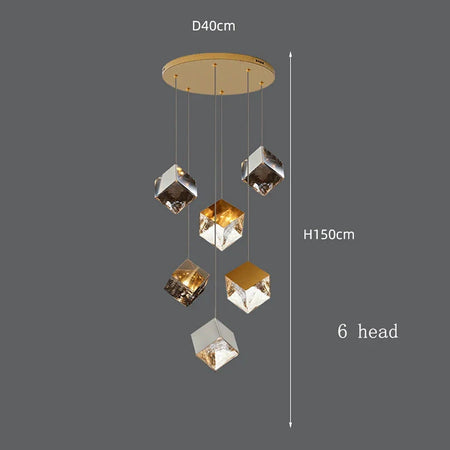 Luminaire Suspension finition brillante argentée – Référence : Marvyn6723- - Nexa Lights