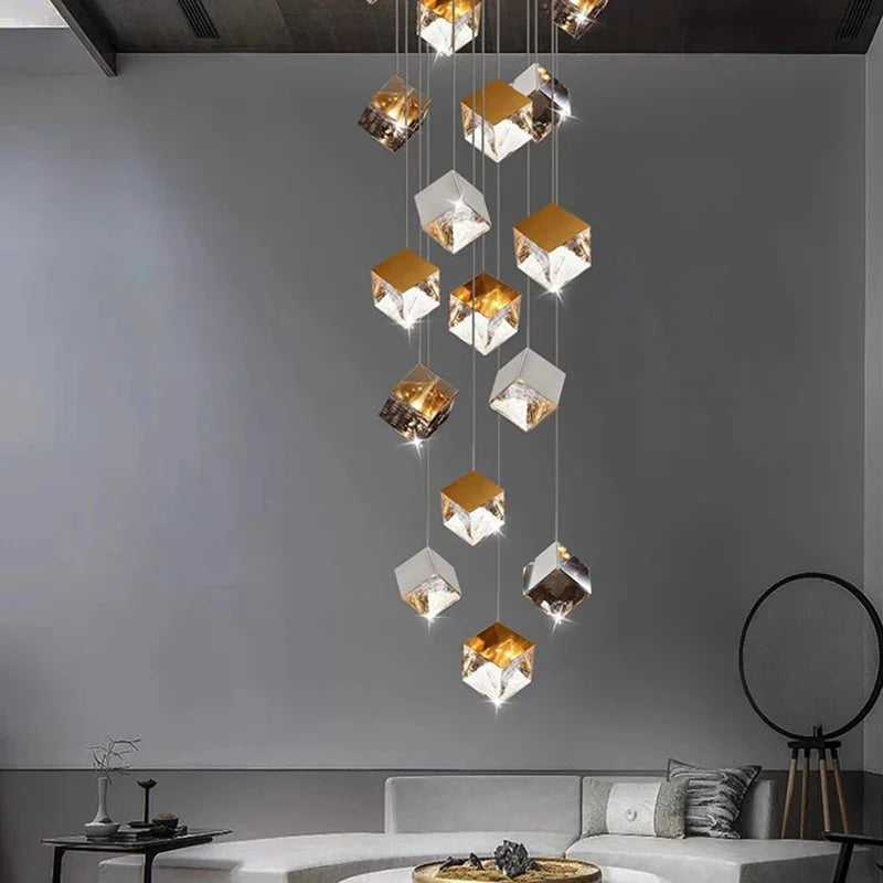 Luminaire Suspension finition brillante argentée – Référence : Marvyn6723- - Nexa Lights