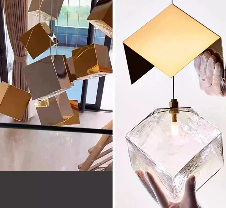 Luminaire Suspension finition brillante argentée – Référence : Marvyn6723- - Nexa Lights