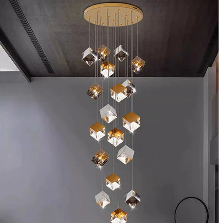 Luminaire Suspension finition brillante argentée – Référence : Marvyn6723- - Nexa Lights