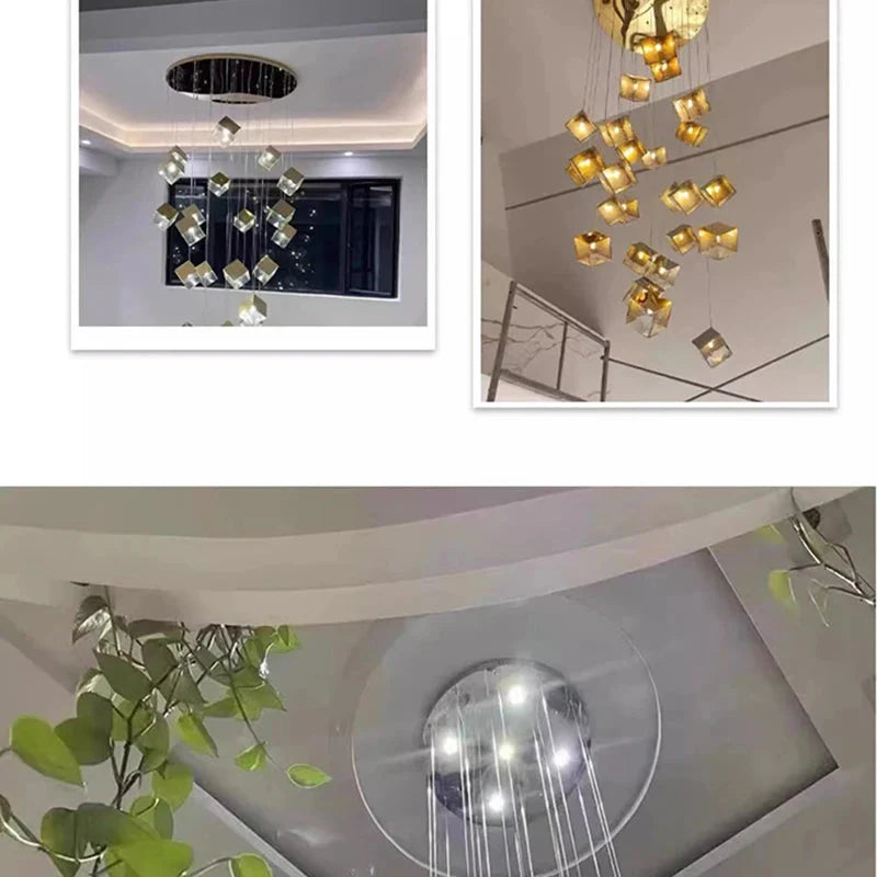 Luminaire Suspension finition brillante argentée – Référence : Marvyn6723- - Nexa Lights