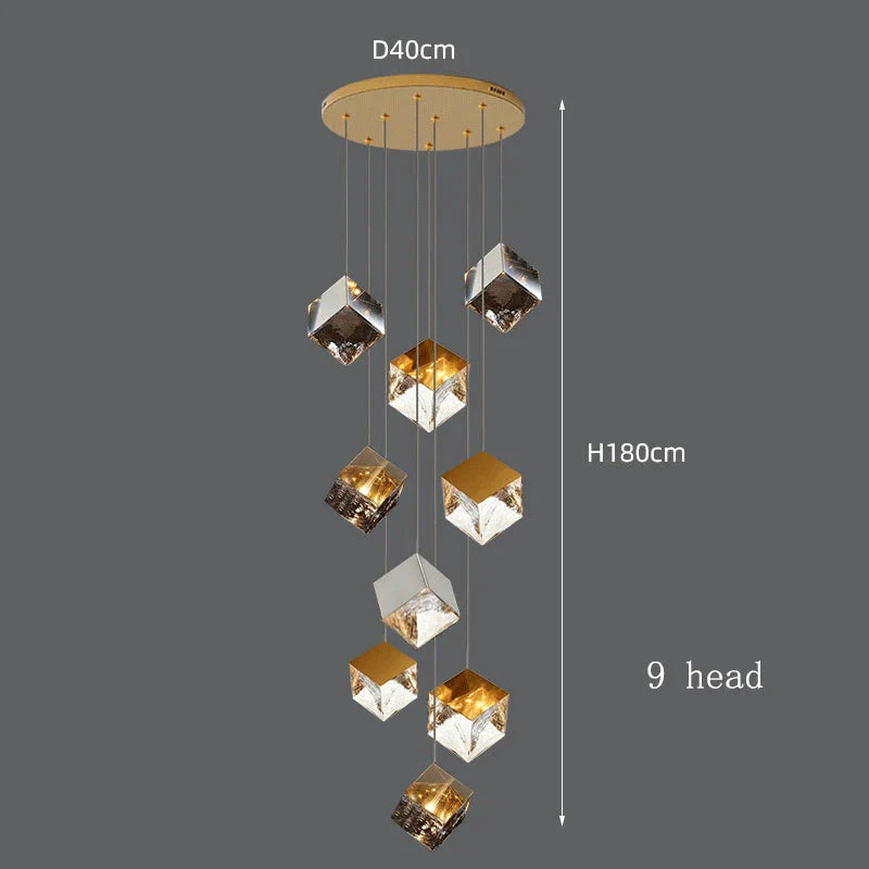 Luminaire Suspension finition brillante argentée – Référence : Marvyn6723- - Nexa Lights