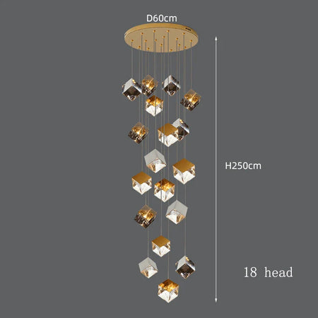 Luminaire Suspension finition brillante argentée – Référence : Marvyn6723- - Nexa Lights