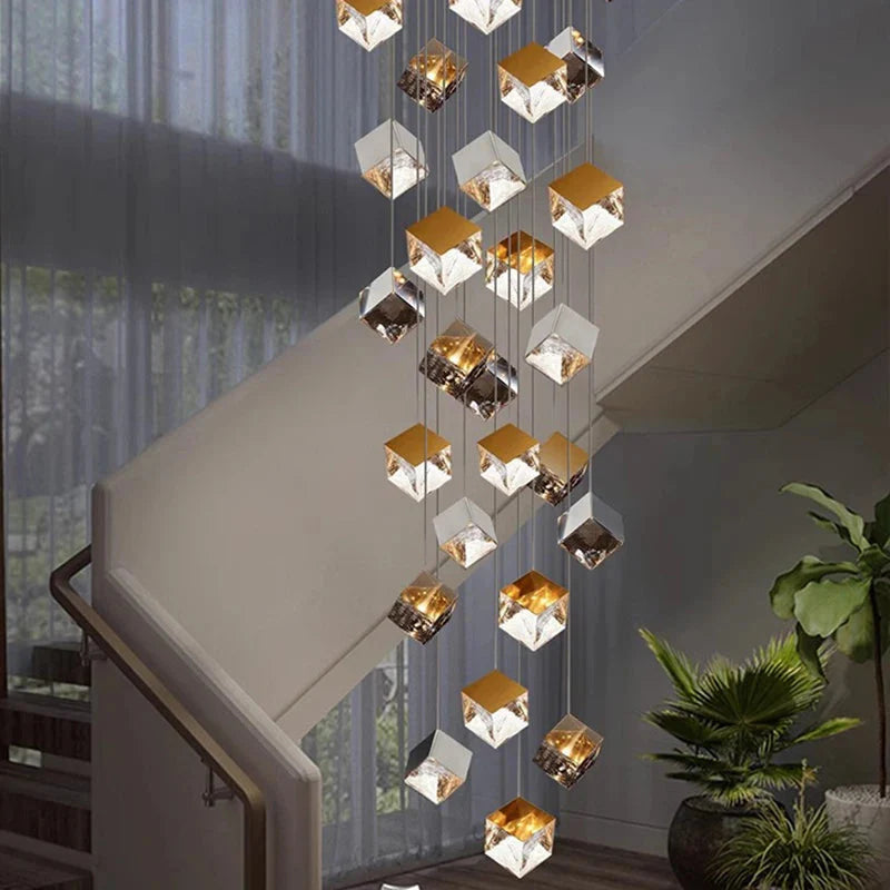 Luminaire Suspension finition brillante argentée – Référence : Marvyn6723- - Nexa Lights
