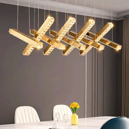 Luminaire Suspension finition brillante argentée – Référence : Olympe4263- - Nexa Lights