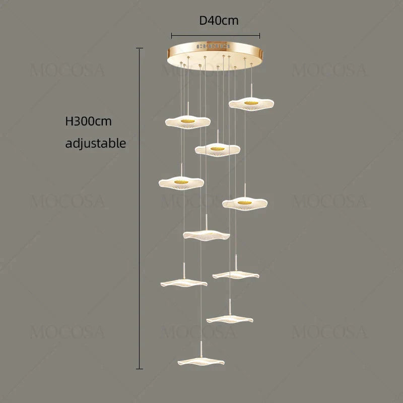 Luminaire Suspension finition brillante argentée – Référence : Vesper2198- - Nexa Lights