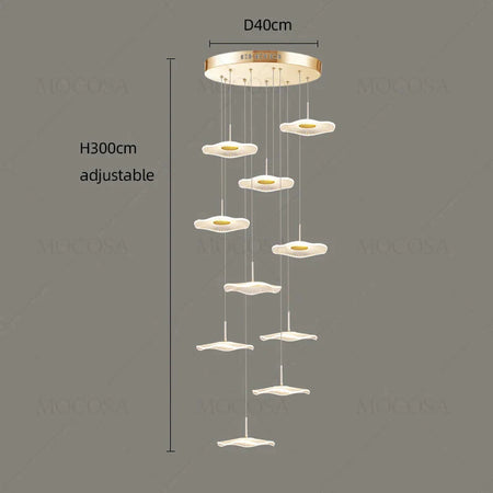 Luminaire Suspension finition brillante argentée – Référence : Vesper2198- - Nexa Lights