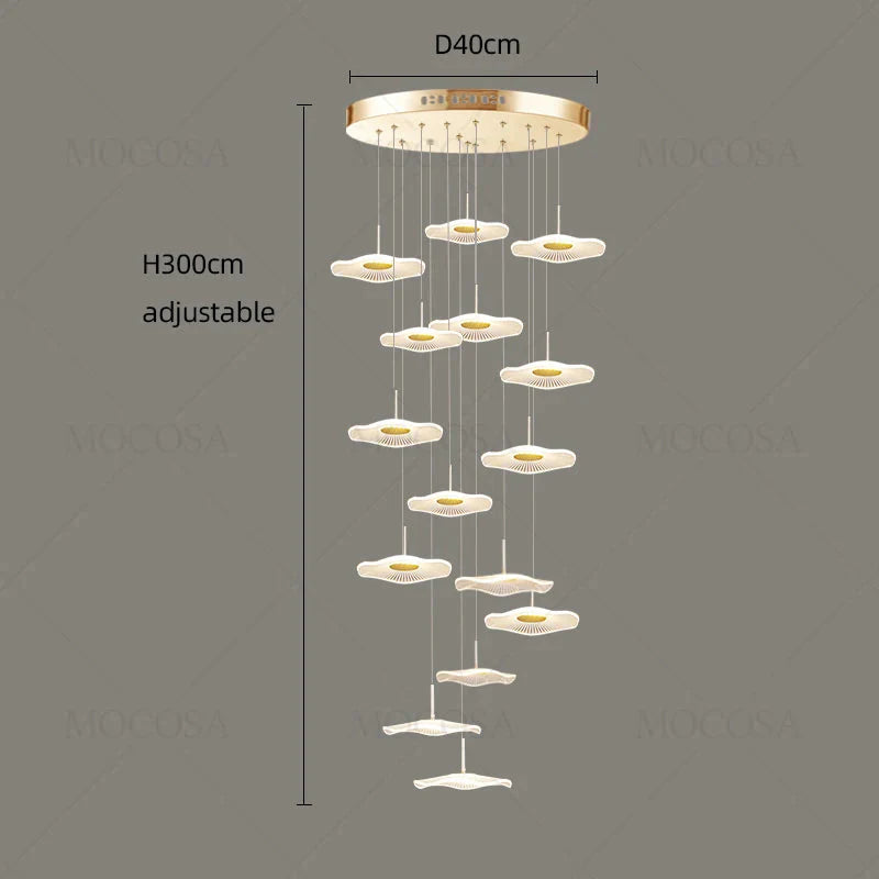 Luminaire Suspension finition brillante argentée – Référence : Vesper2198- - Nexa Lights