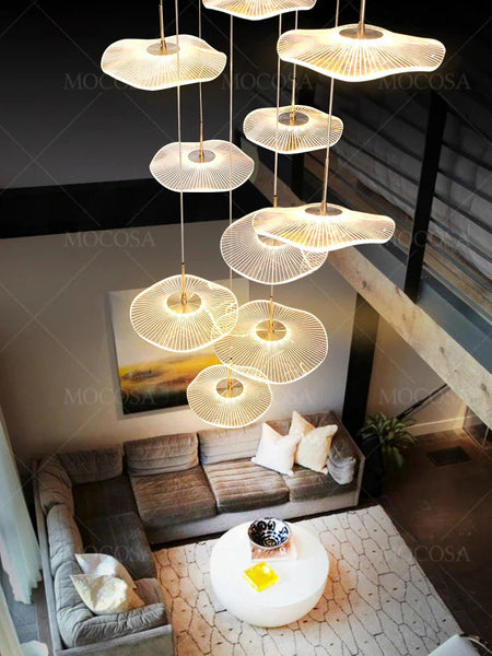 Luminaire Suspension finition brillante argentée – Référence : Vesper2198- - Nexa Lights