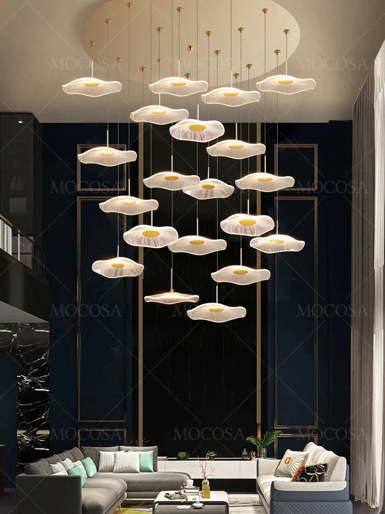 Luminaire Suspension finition brillante argentée – Référence : Vesper2198- - Nexa Lights
