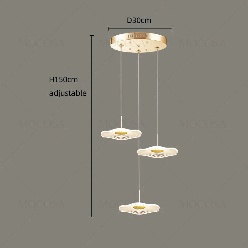Luminaire Suspension finition brillante argentée – Référence : Vesper2198- - Nexa Lights
