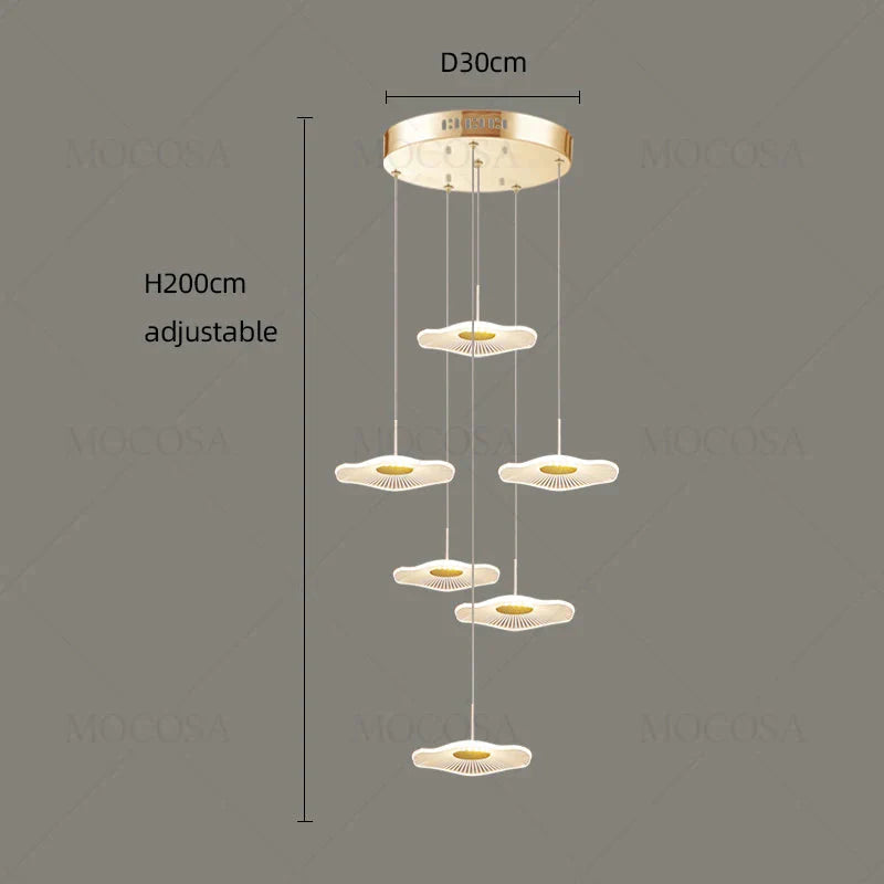Luminaire Suspension finition brillante argentée – Référence : Vesper2198- - Nexa Lights