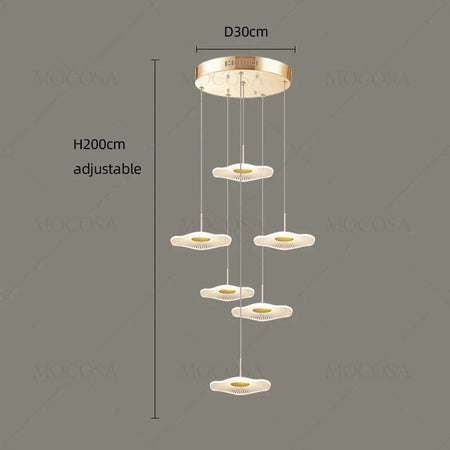 Luminaire Suspension finition brillante argentée – Référence : Vesper2198- - Nexa Lights