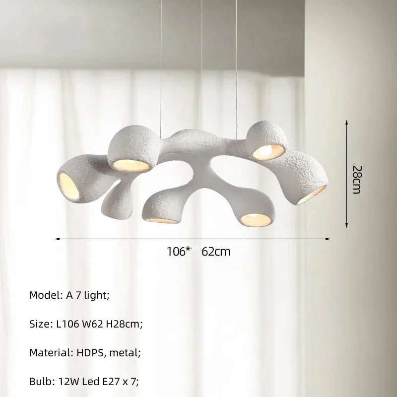 Luminaire Suspension finition brillante blanche – Référence : Azura5678- - Nexa Lights