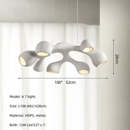 Luminaire Suspension finition brillante blanche – Référence : Azura5678- - Nexa Lights