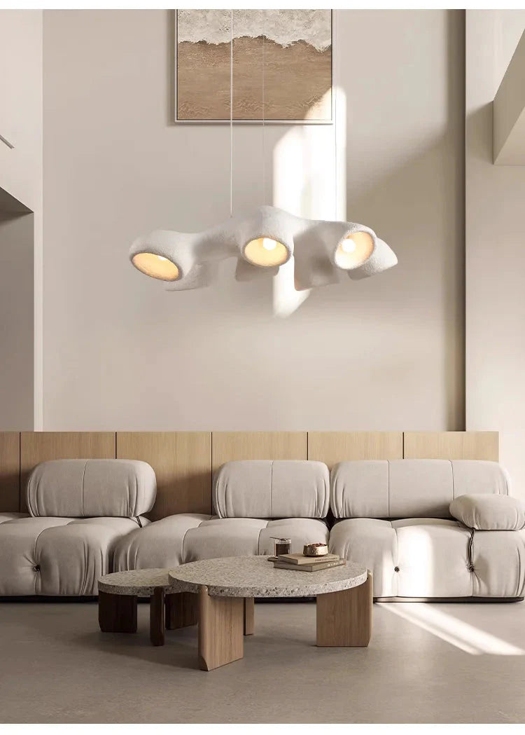 Luminaire Suspension finition brillante blanche – Référence : Azura5678- - Nexa Lights