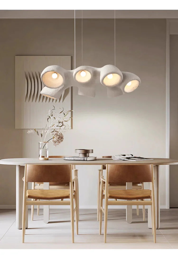 Luminaire Suspension finition brillante blanche – Référence : Azura5678- - Nexa Lights