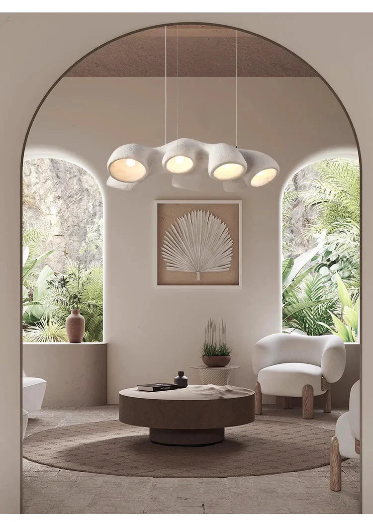 Luminaire Suspension finition brillante blanche – Référence : Azura5678- - Nexa Lights