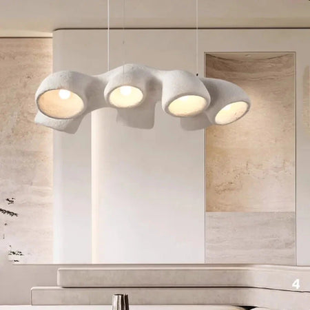 Luminaire Suspension finition brillante blanche – Référence : Azura5678- - Nexa Lights