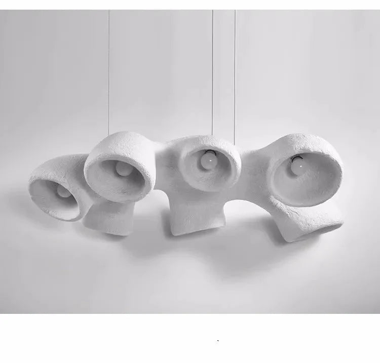 Luminaire Suspension finition brillante blanche – Référence : Azura5678- - Nexa Lights