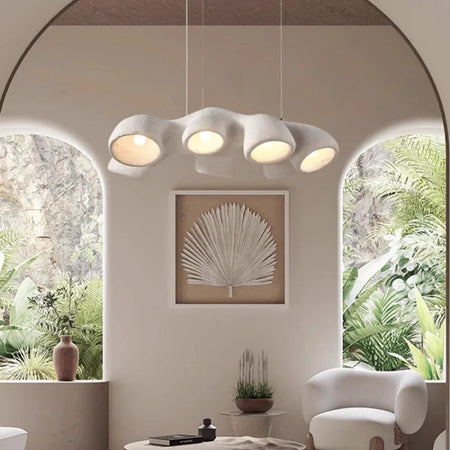 Luminaire Suspension finition brillante blanche – Référence : Azura5678- - Nexa Lights