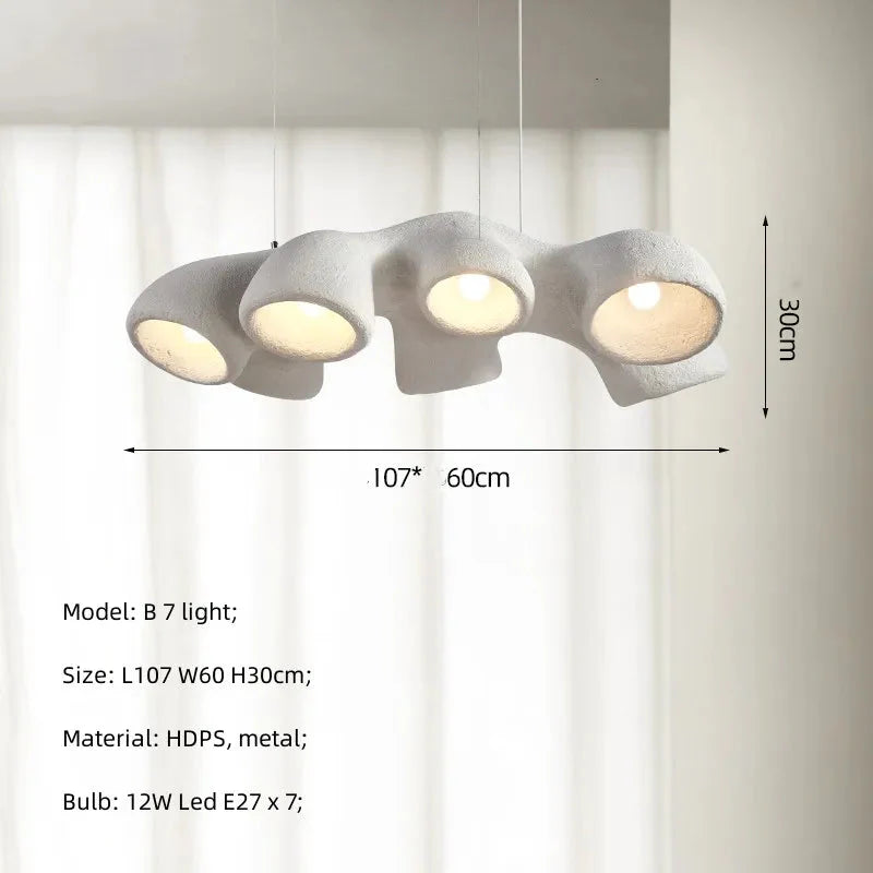 Luminaire Suspension finition brillante blanche – Référence : Azura5678- - Nexa Lights