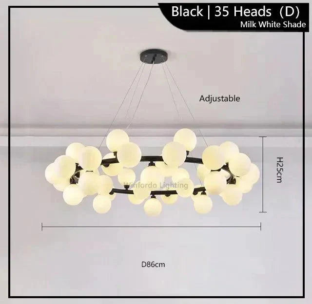 Luminaire Suspension finition brillante or – Référence : Malin6372-Luminaire Suspendu - Nexa Lights