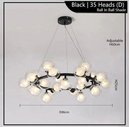 Luminaire Suspension finition brillante or – Référence : Malin6372-Luminaire Suspendu - Nexa Lights