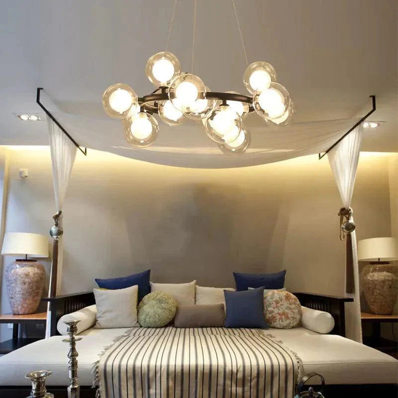 Luminaire Suspension finition brillante or – Référence : Malin6372-Luminaire Suspendu - Nexa Lights