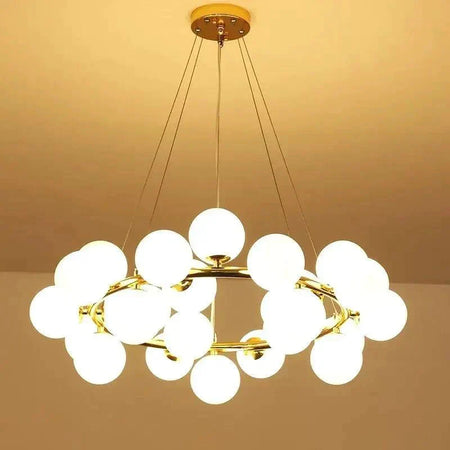 Luminaire Suspension finition brillante or – Référence : Malin6372-Luminaire Suspendu - Nexa Lights