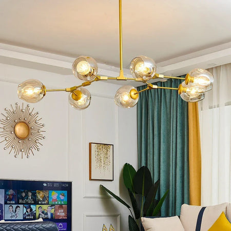 Luminaire Suspension finition chrome poli – Référence : Marvyn2643- - Nexa Lights