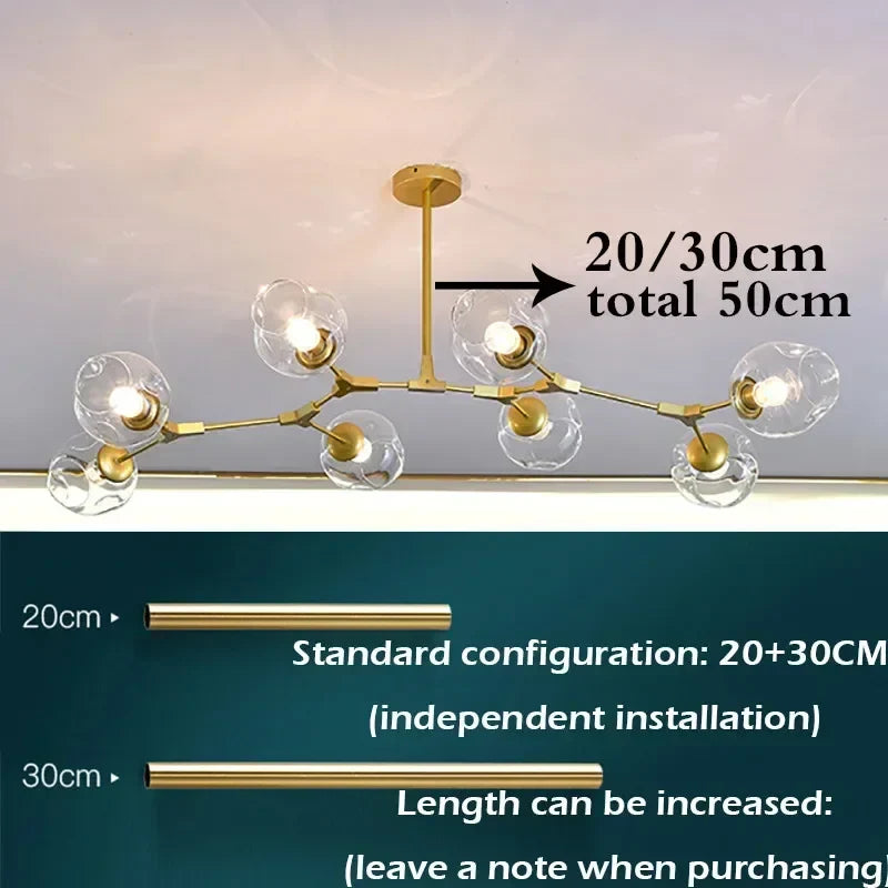 Luminaire Suspension finition chrome poli – Référence : Marvyn2643- - Nexa Lights