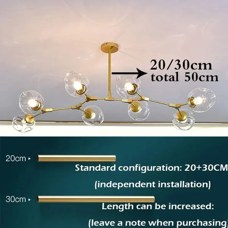Luminaire Suspension finition chrome poli – Référence : Marvyn2643- - Nexa Lights