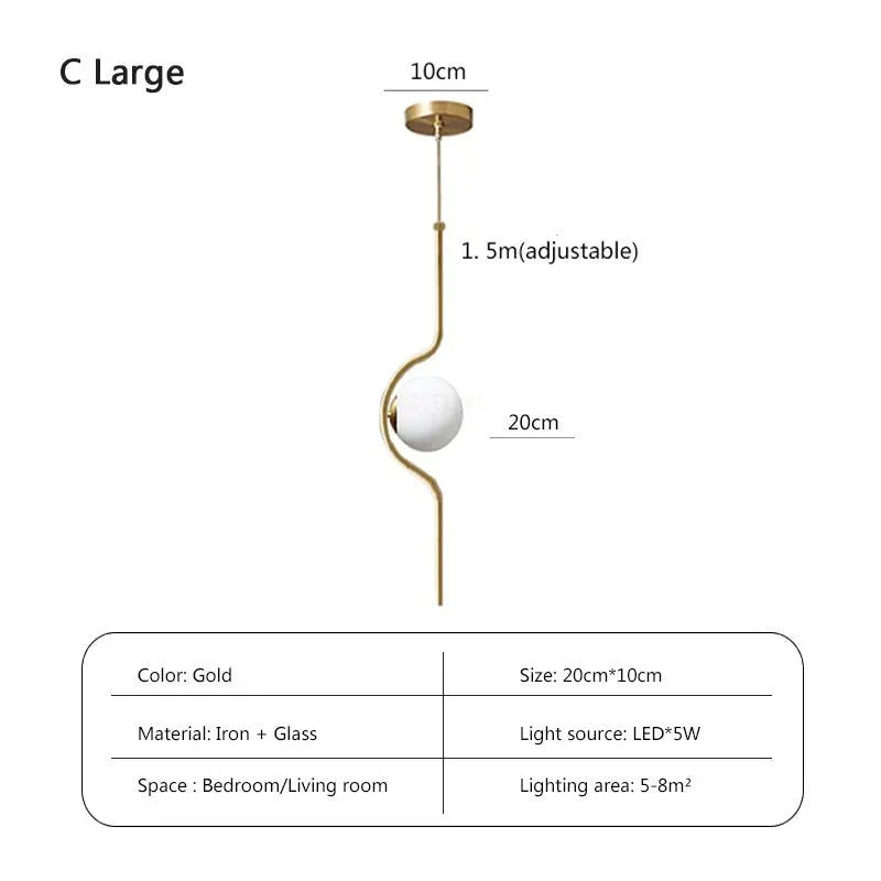 Luminaire Suspension finition cuivre avec verre tricolore – Référence : Loriane1623-Luminaire Suspendu - Nexa Lights