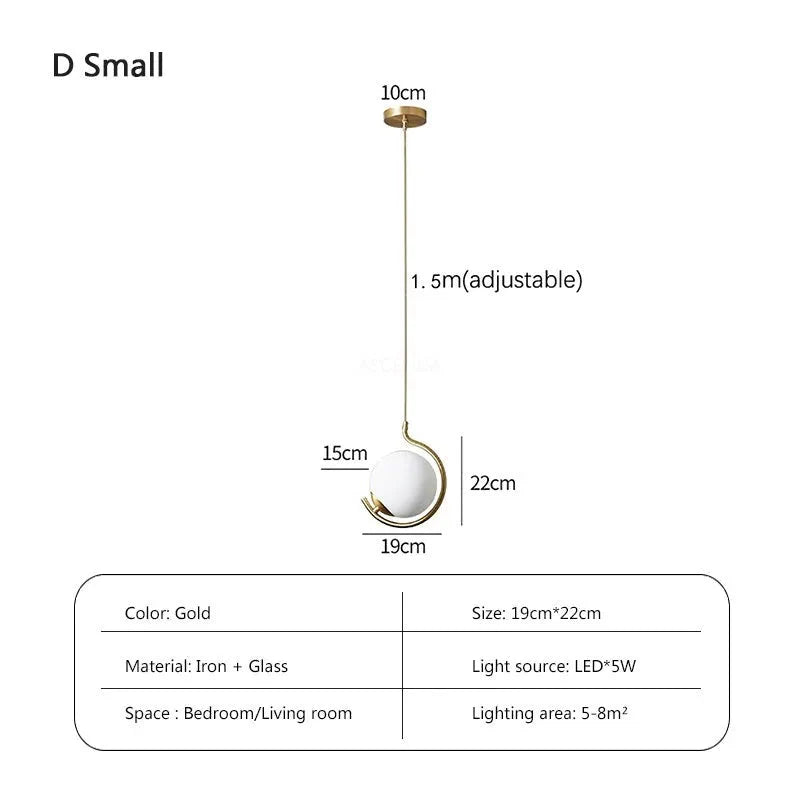 Luminaire Suspension finition cuivre avec verre tricolore – Référence : Loriane1623-Luminaire Suspendu - Nexa Lights