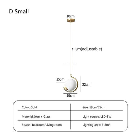 Luminaire Suspension finition cuivre avec verre tricolore – Référence : Loriane1623-Luminaire Suspendu - Nexa Lights