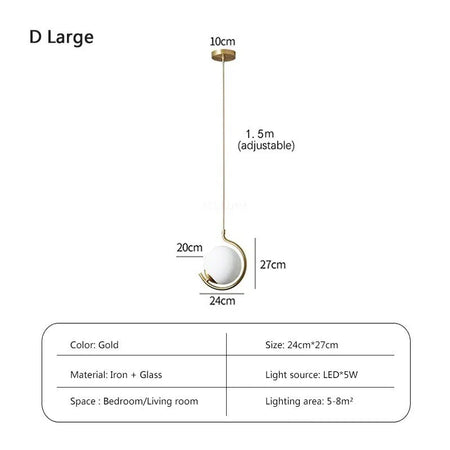 Luminaire Suspension finition cuivre avec verre tricolore – Référence : Loriane1623-Luminaire Suspendu - Nexa Lights
