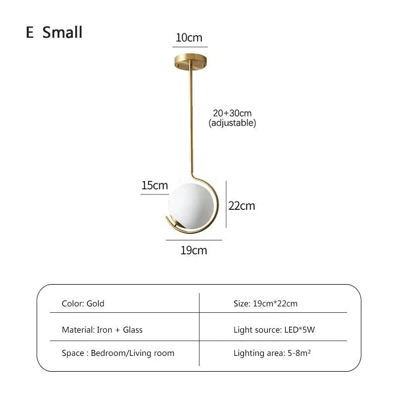Luminaire Suspension finition cuivre avec verre tricolore – Référence : Loriane1623-Luminaire Suspendu - Nexa Lights