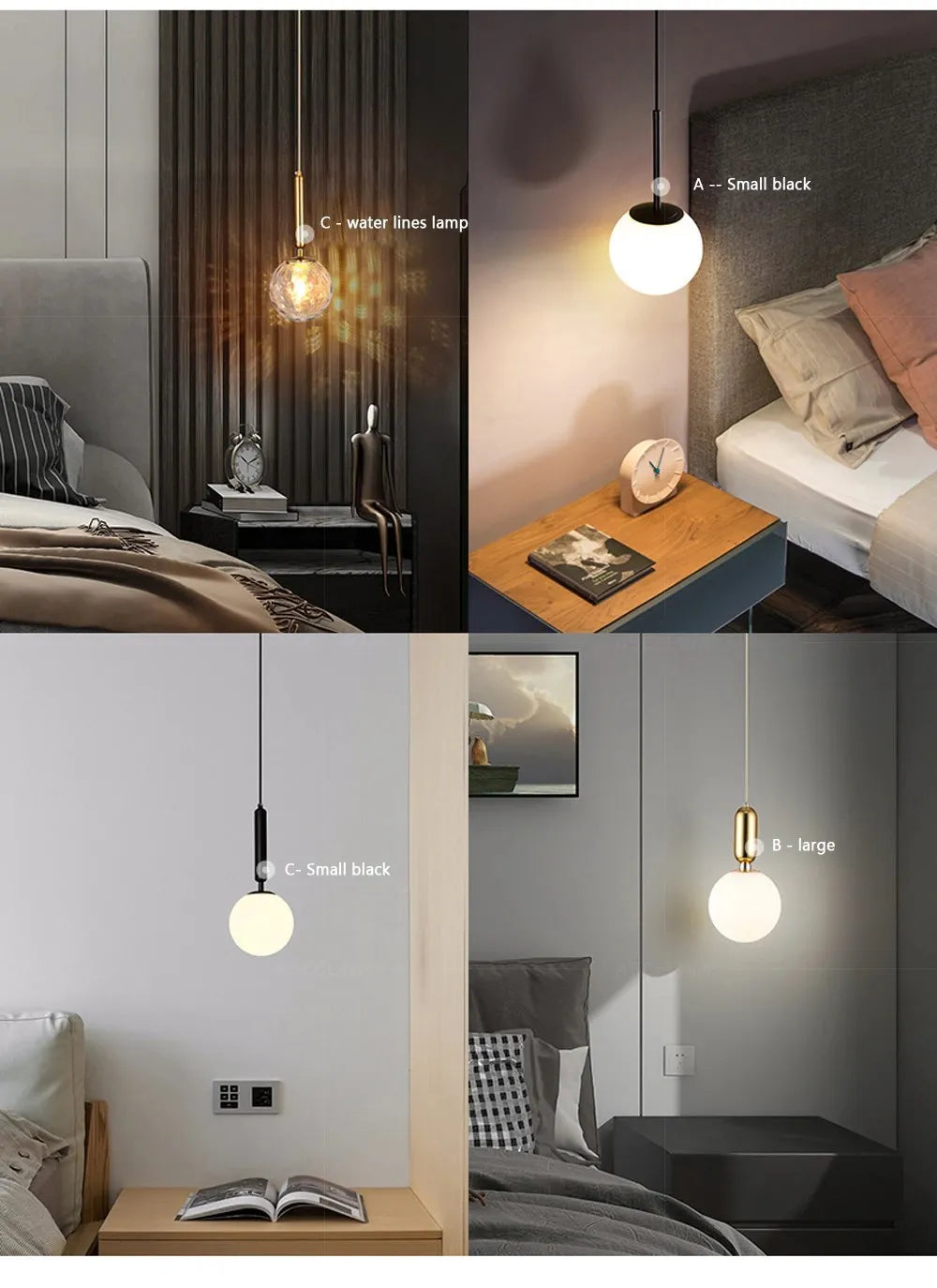 Luminaire Suspension finition dorée en boule – Référence : Joran5647- - Nexa Lights