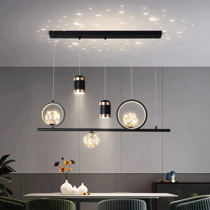 Luminaire Suspension finition élégante dorée – Référence : Mariselle4823-Luminaire Suspendu - Nexa Lights