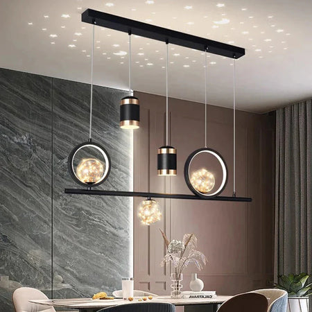 Luminaire Suspension finition élégante dorée – Référence : Mariselle4823-Luminaire Suspendu - Nexa Lights