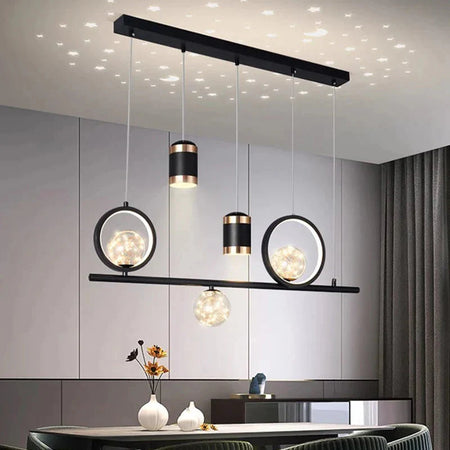 Luminaire Suspension finition élégante dorée – Référence : Mariselle4823-Luminaire Suspendu - Nexa Lights