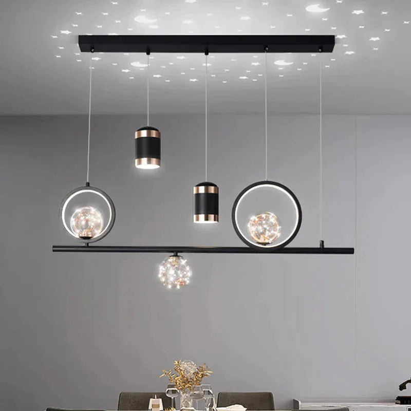 Luminaire Suspension finition élégante dorée – Référence : Mariselle4823-Luminaire Suspendu - Nexa Lights